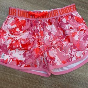 UNDER ARMOUR GIRLS ATHLETIC ELASTIC WAIST SHORTS